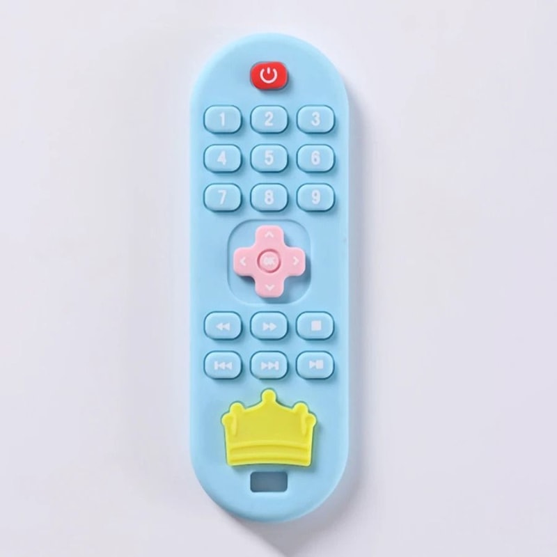 Childrens Silicone Remote Control Teether Oral Soothing Molar Toy 10