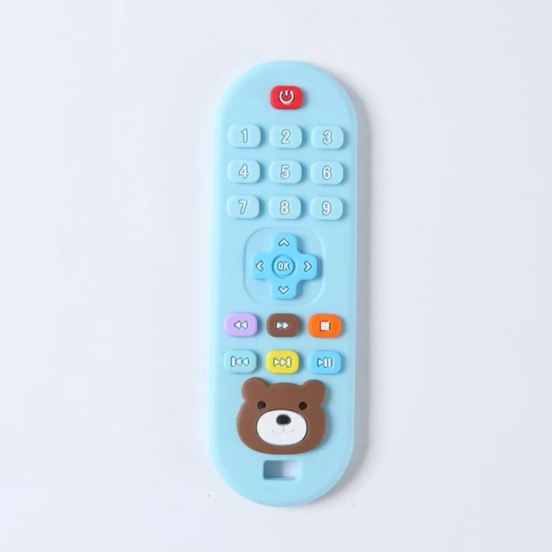 Childrens Silicone Remote Control Teether Oral Soothing Molar Toy 14