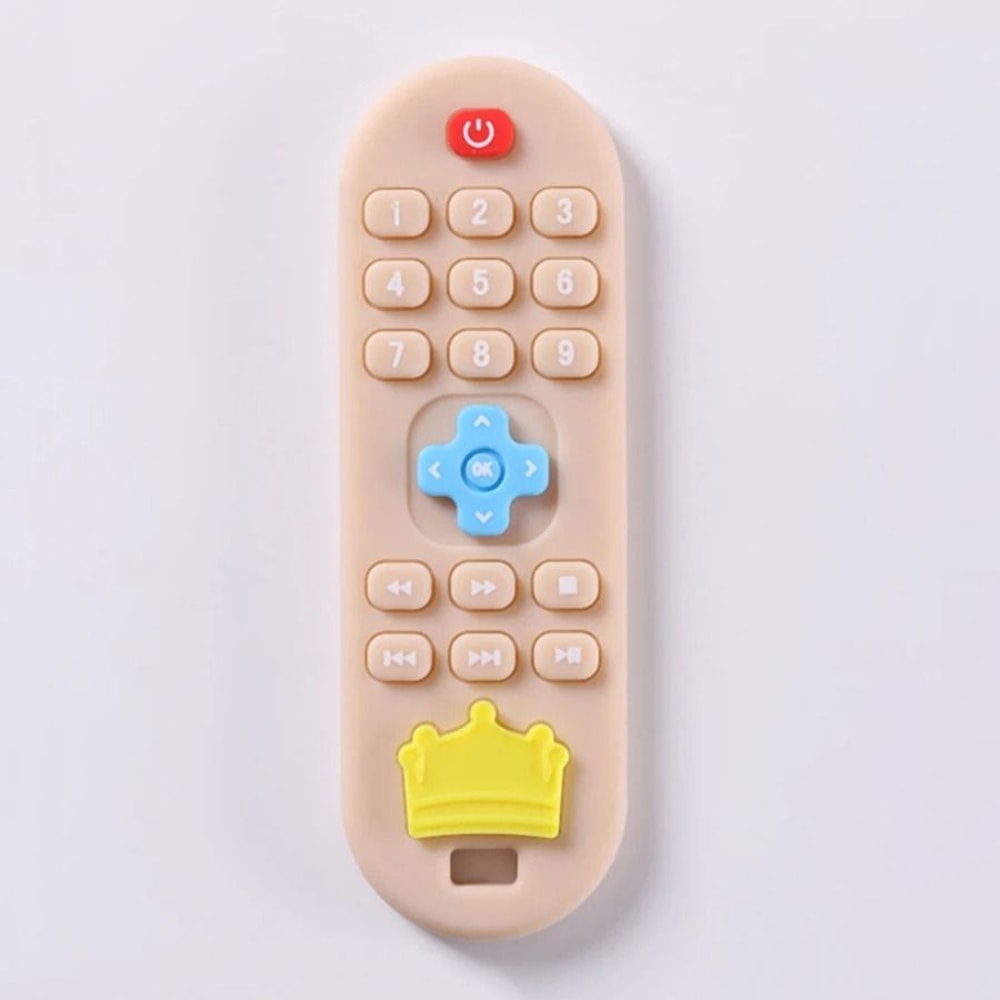Childrens Silicone Remote Control Teether Oral Soothing Molar Toy 9