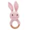 Baby Crochet Bunny Rattle Wooden Teether Newborn Educational Music Toy 10