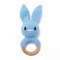 Baby Crochet Bunny Rattle Wooden Teether Newborn Educational Music Toy 8