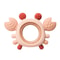Silicone Crab Baby Teether With Natural Wooden Ring BPAFree Molar Toy 9