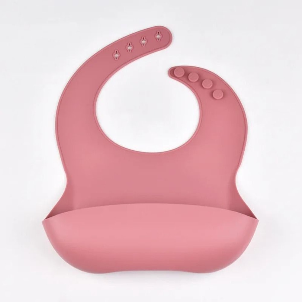 Waterproof Silicone Baby Tray Bib 4Speed Adjustable Soft Feeding Bib 10
