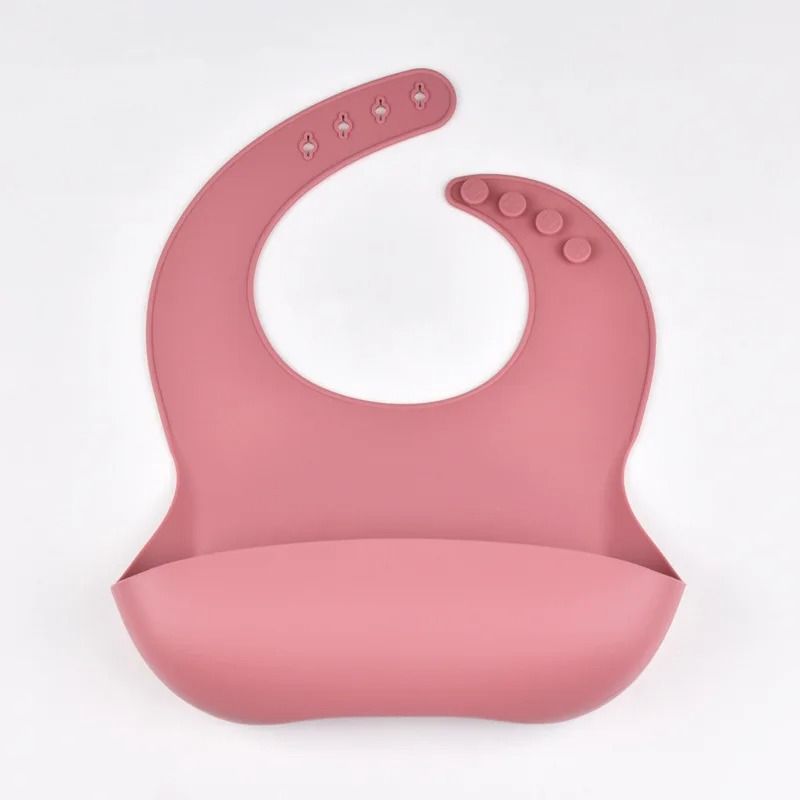 Waterproof Silicone Baby Tray Bib 4Speed Adjustable Soft Feeding Bib 10
