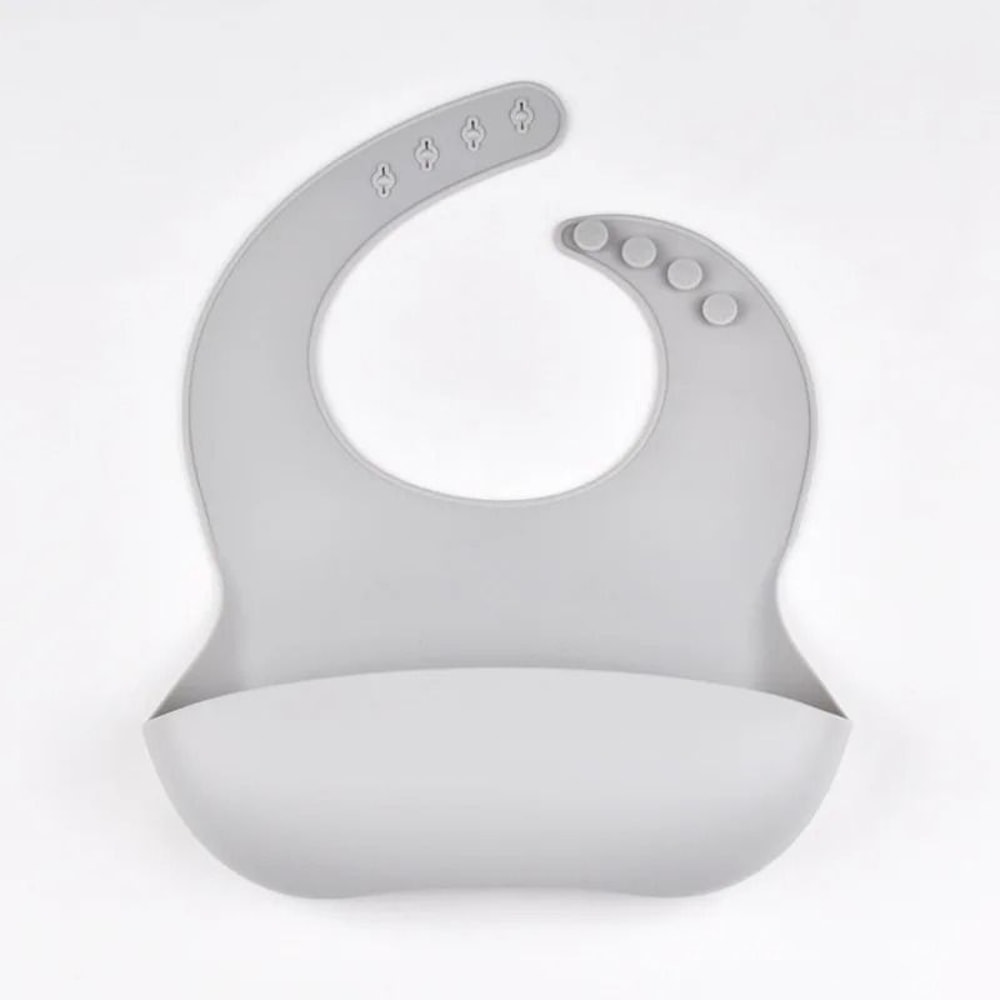 Waterproof Silicone Baby Tray Bib 4Speed Adjustable Soft Feeding Bib 12