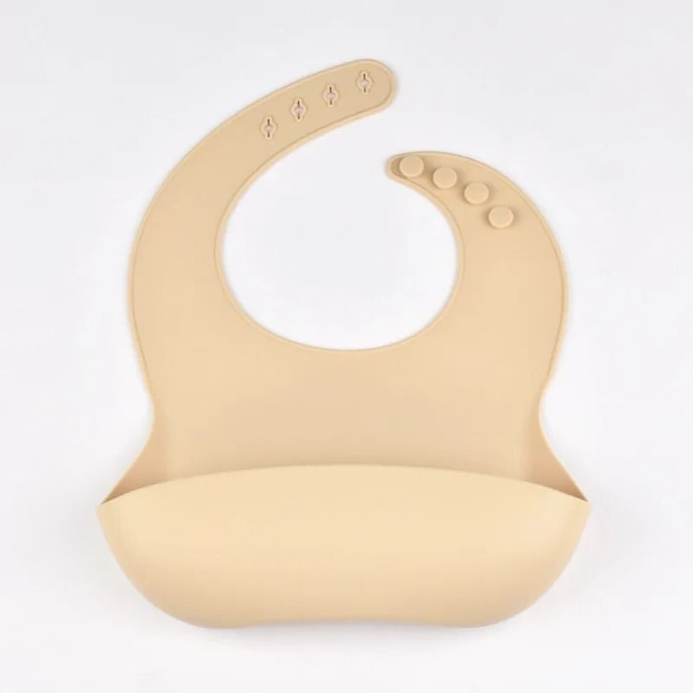 Waterproof Silicone Baby Tray Bib 4Speed Adjustable Soft Feeding Bib 14