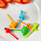 Animal Fruit Fork Set Mini Cartoon FoodGrade Bento Lunch Accessories 1