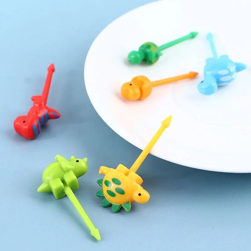 Animal Fruit Fork Set Mini Cartoon FoodGrade Bento Lunch Accessories 4