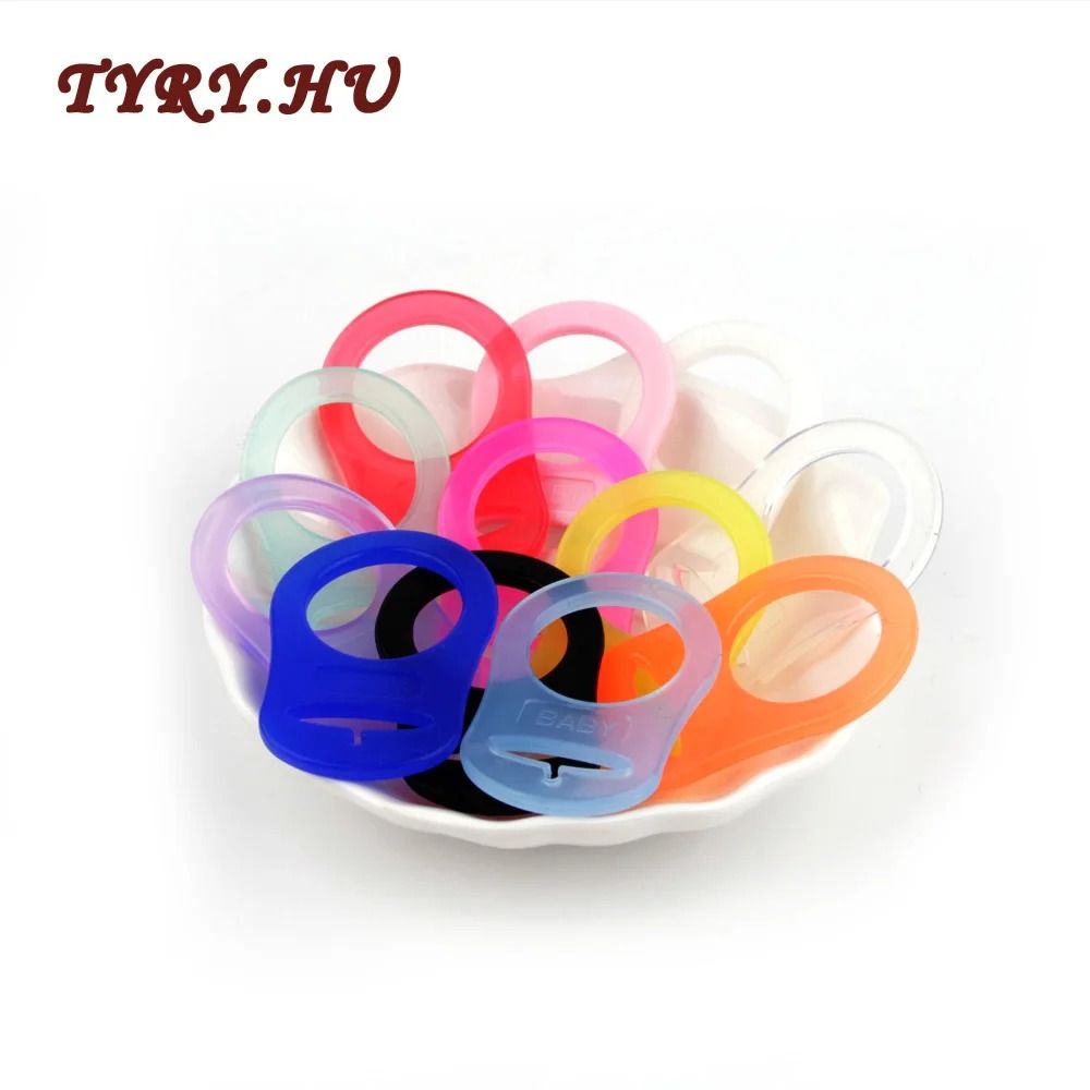 12 Pcs Silicone Pacifier Adapters BPAFree DIY Soother Chain Holder Clips 1