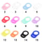 12 Pcs Silicone Pacifier Adapters BPAFree DIY Soother Chain Holder Clips 3