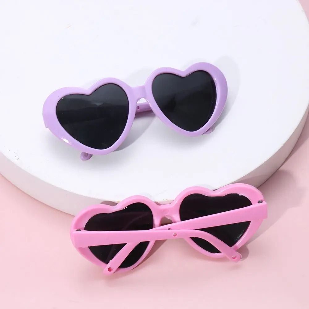 HeartShaped Miniature Doll Sunglasses Candy Color Eyewear For 60cm Dolls 1