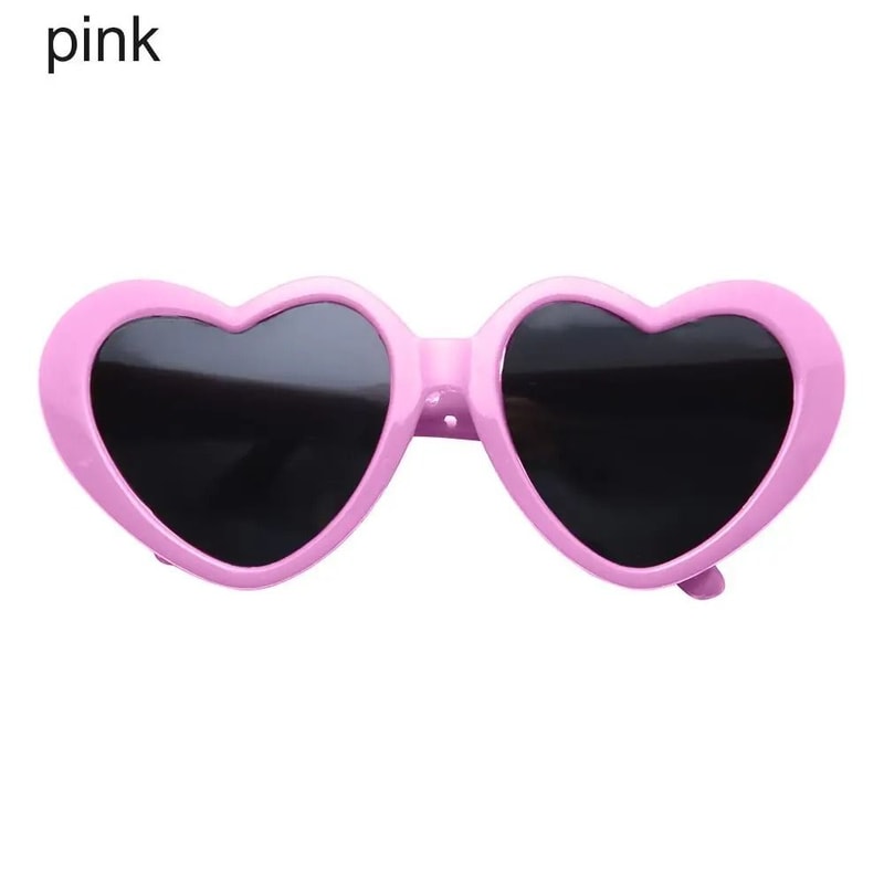 HeartShaped Miniature Doll Sunglasses Candy Color Eyewear For 60cm Dolls 7