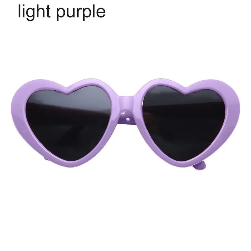 HeartShaped Miniature Doll Sunglasses Candy Color Eyewear For 60cm Dolls 8