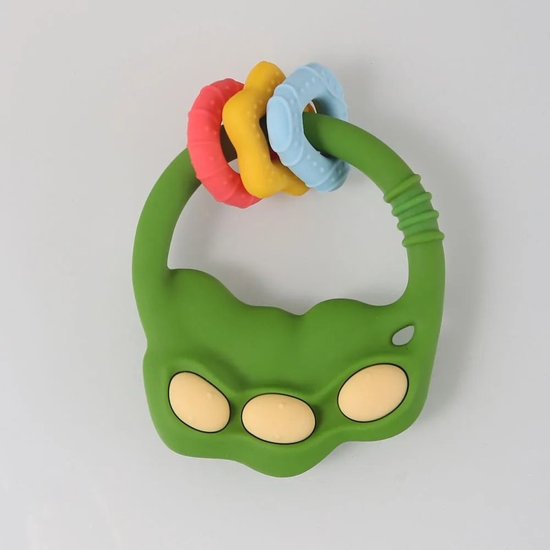 2025 Soft Silicone Carrot Teether BPAFree Teething Relief Sensory Toy 6