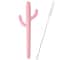 Silicone Cactus Teether Straw BPAFree Fidget Toy Infant Chewing Accessory 13