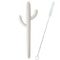 Silicone Cactus Teether Straw BPAFree Fidget Toy Infant Chewing Accessory 17