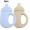 Silicone Baby Bottle Teether FoodGrade Molar Toy With EasyGrip Handle 3