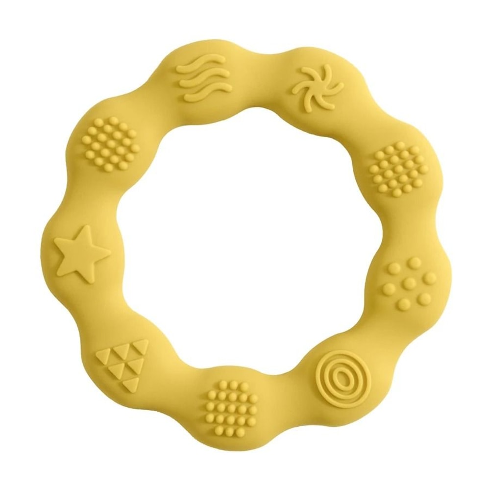 MultiTextured Silicone Teether Ring Sensory Tactile Cognition Molar Toy 6