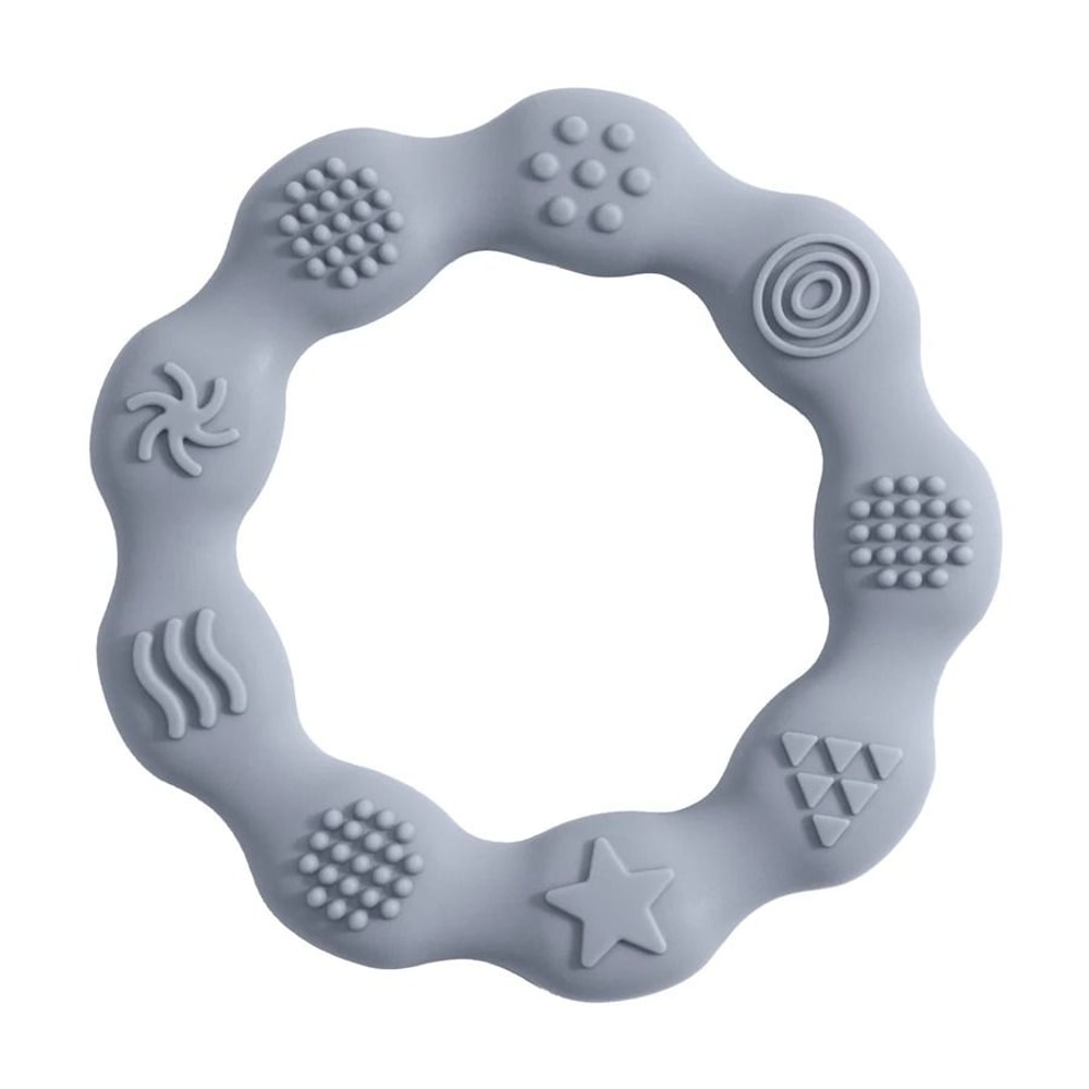 MultiTextured Silicone Teether Ring Sensory Tactile Cognition Molar Toy 15