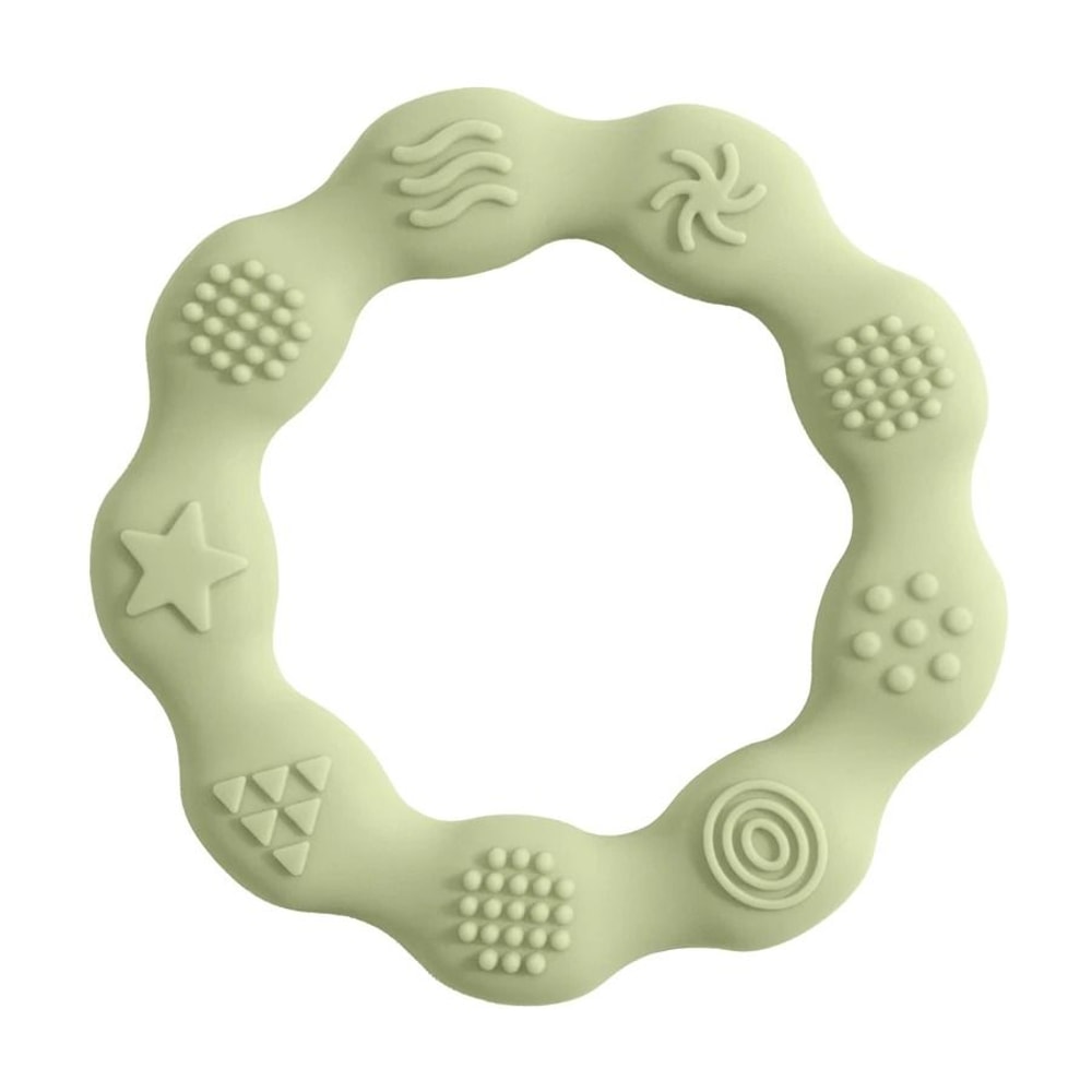 MultiTextured Silicone Teether Ring Sensory Tactile Cognition Molar Toy 16