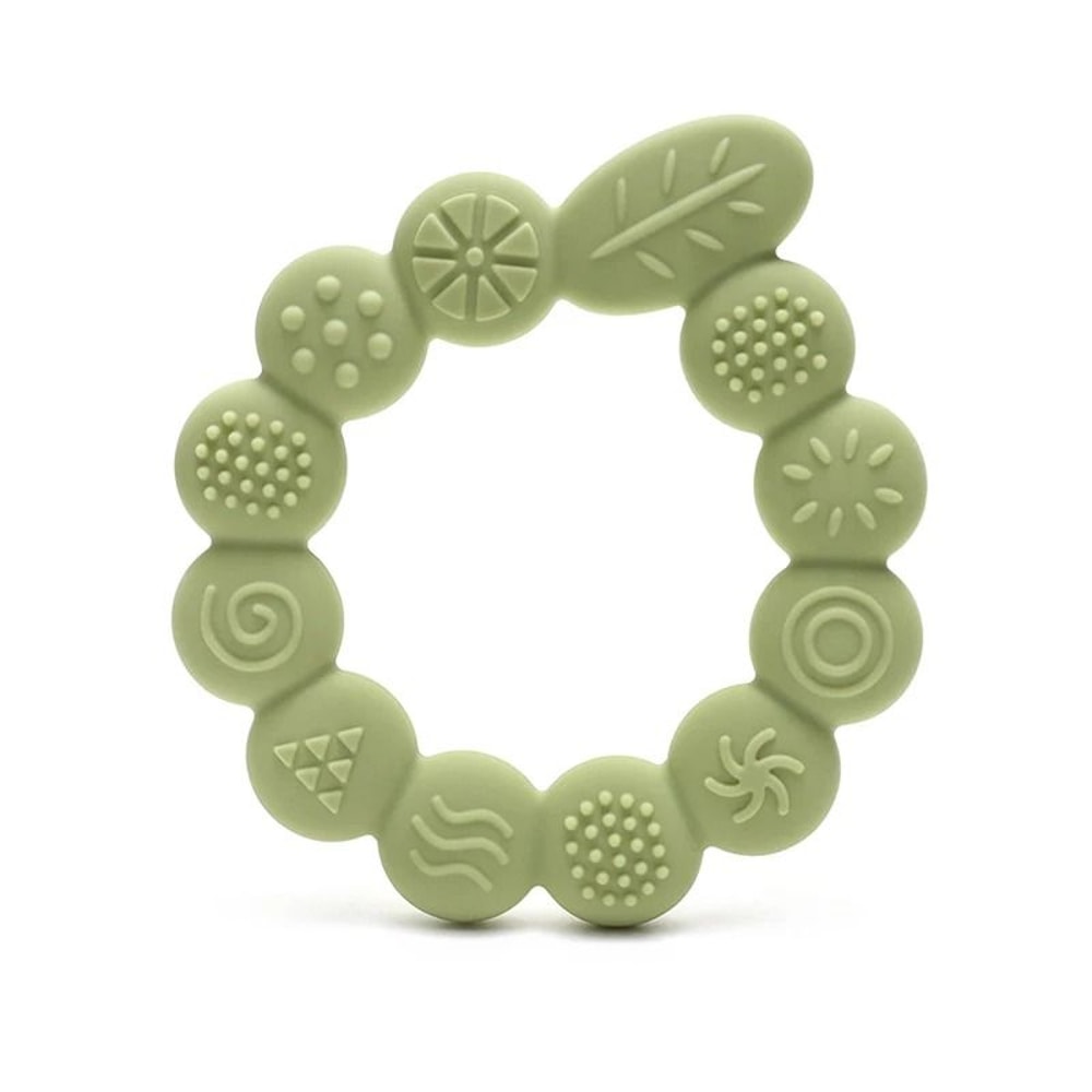Botanical Silicone Baby Teether Ring BPAFree Leaf Sensory Molar Toy 8