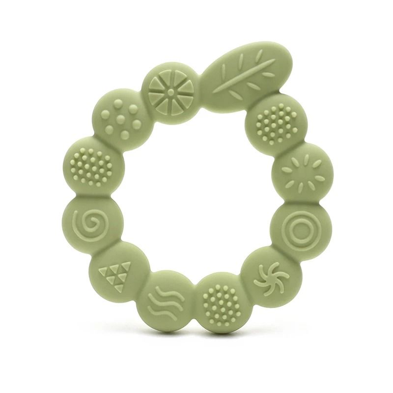 Botanical Silicone Baby Teether Ring BPAFree Leaf Sensory Molar Toy 8