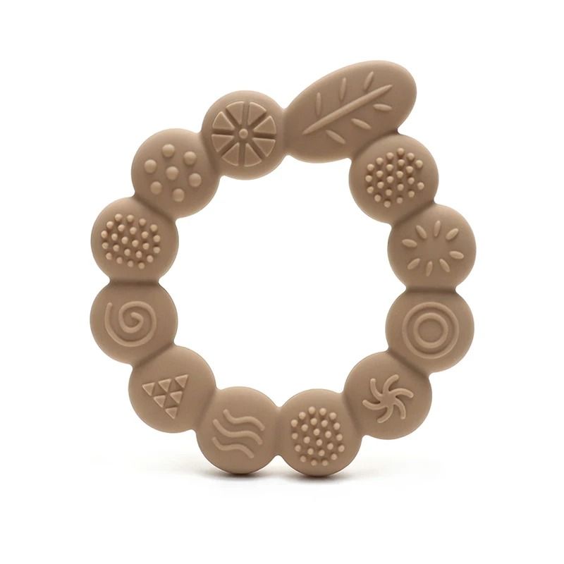 Botanical Silicone Baby Teether Ring BPAFree Leaf Sensory Molar Toy 7