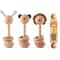 Montessori Wooden Animal Rattle Teether Cartoon Rabbit Crocodile Puzzle Game 0