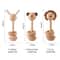 Montessori Wooden Animal Rattle Teether Cartoon Rabbit Crocodile Puzzle Game 5