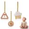 Baby Play Gym Wooden Pendants Newborn Sensory Rattle Room Decoration 9
