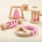 Montessori Wooden Baby Rattle Soother Bracelet Set Colorful FoodGrade Toddler Toy 3
