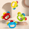 ThreeHeaded Infant Comfort Rattle Early Educational Hand Bell Grasping Toy 2