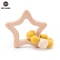 Rabbit Cloud Hybrid Silicone Teether Montessori Nursing Wood Baby Toy 8