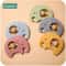 Silicone Elephant Baby Rattle Teether BPAFree Montessori Molar Toy 0