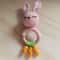 Animal Crochet Baby Rattle Montessori Wooden Rabbit Bear Gym Toy 18