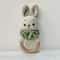 Animal Crochet Baby Rattle Montessori Wooden Rabbit Bear Gym Toy 19