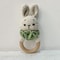 Animal Crochet Baby Rattle Montessori Wooden Rabbit Bear Gym Toy 19