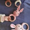 Animal Crochet Baby Rattle Montessori Wooden Rabbit Bear Gym Toy 2