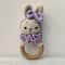 Animal Crochet Baby Rattle Montessori Wooden Rabbit Bear Gym Toy 6