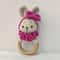 Animal Crochet Baby Rattle Montessori Wooden Rabbit Bear Gym Toy 21