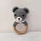 Animal Crochet Baby Rattle Montessori Wooden Rabbit Bear Gym Toy 22