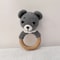 Animal Crochet Baby Rattle Montessori Wooden Rabbit Bear Gym Toy 22