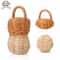 Artisanal Rattan Hand Bell Handmade Newborn Sensory Toy Crib Mobile Accessory 6