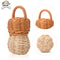 Artisanal Rattan Hand Bell Handmade Newborn Sensory Toy Crib Mobile Accessory 6