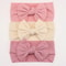 3Piece Premium Elastic Bow Headband Set Soft Nylon Turban Accessories 9