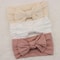 3Piece Premium Elastic Bow Headband Set Soft Nylon Turban Accessories 4
