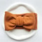 UltraSoft WaffleKnit Baby Bow Headband Premium Elastic Turban For Newborns 9