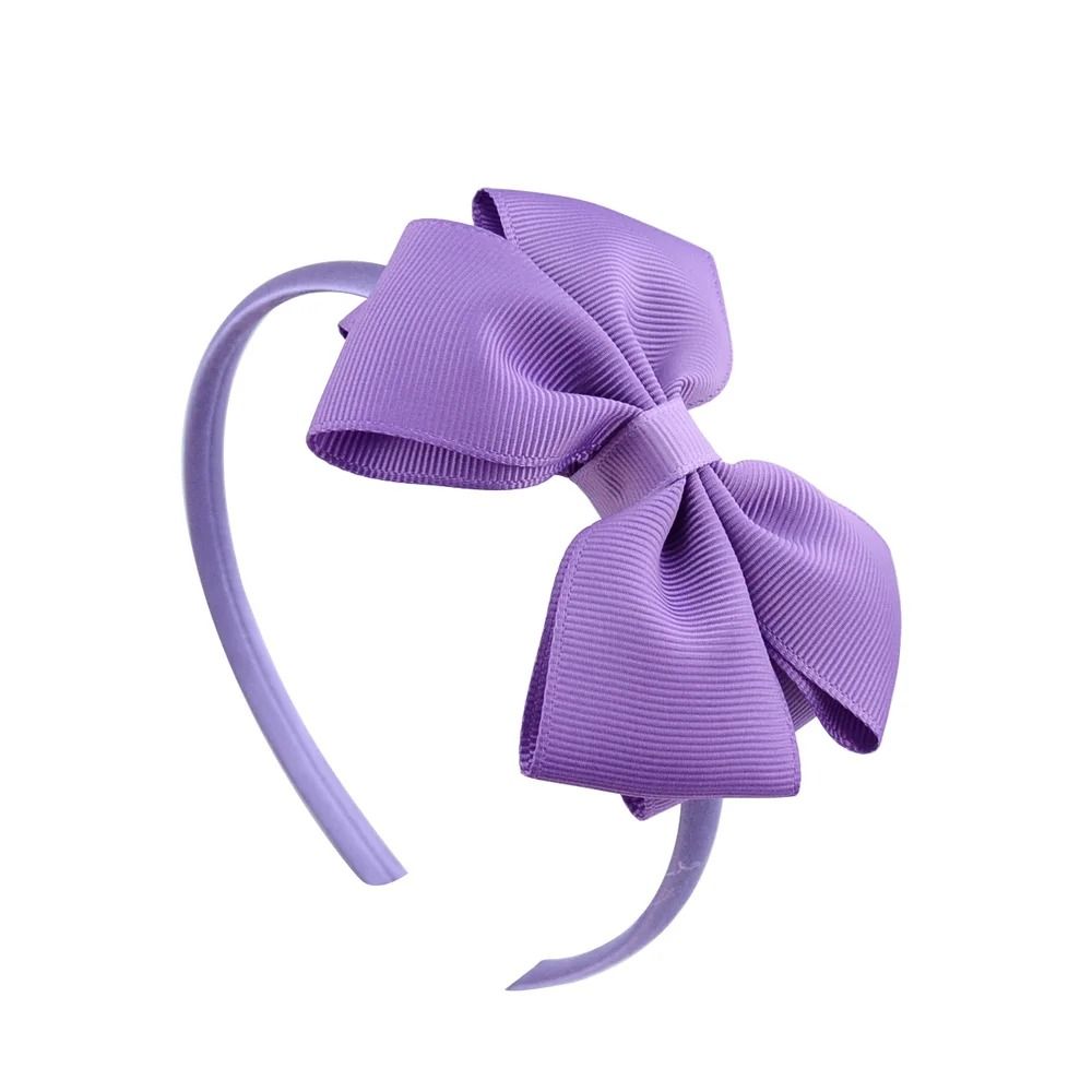 Boutique Grosgrain Ribbon Bow Headband 4Inch Handmade Hair Accessory For Girls 6