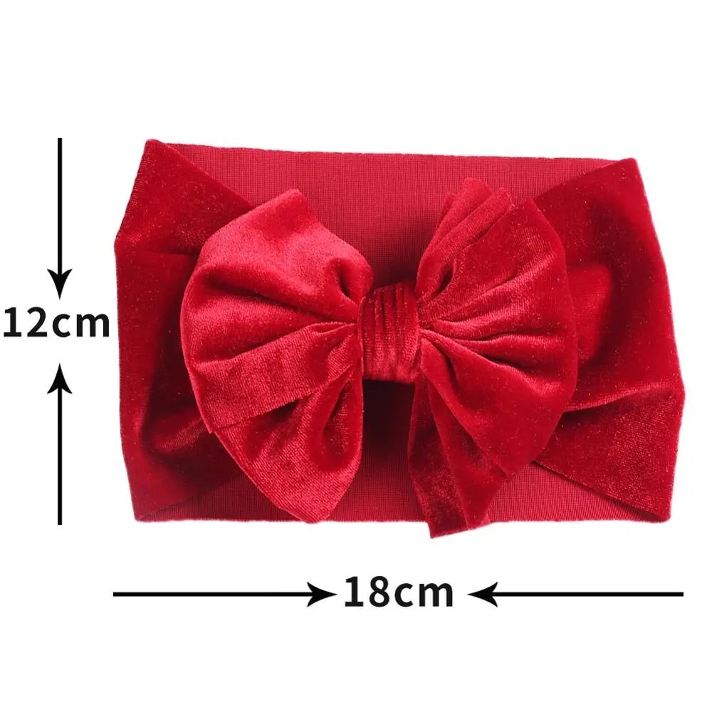 Vintage Velvet Boutique Baby Headband Premium HandTied Bow Turban For Newborns 1