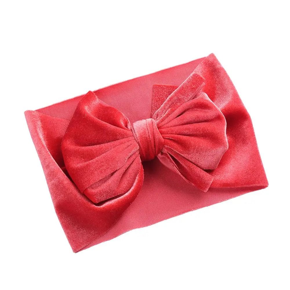 Vintage Velvet Boutique Baby Headband Premium HandTied Bow Turban For Newborns 14
